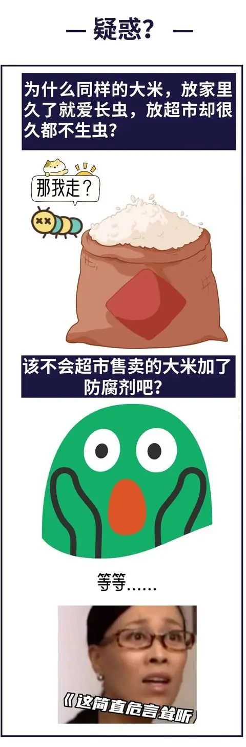 超市大米不生蟲，是因為加了防腐劑？